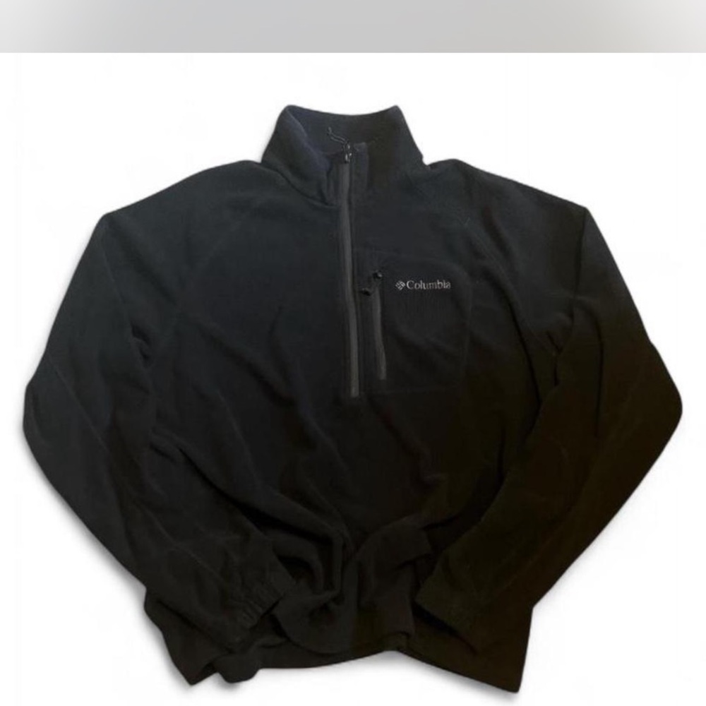 Columbia Black Half-Zip Fleece Jacket